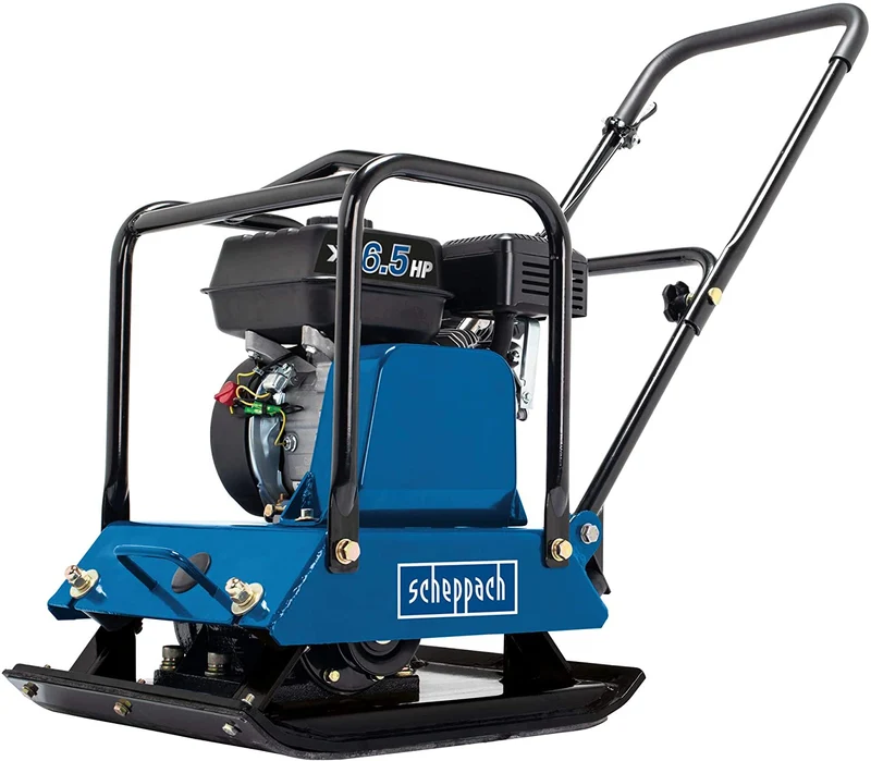Scheppach HP2200S - Vibrocostipatore compattatore per terreno a piastra vibrante 25000N