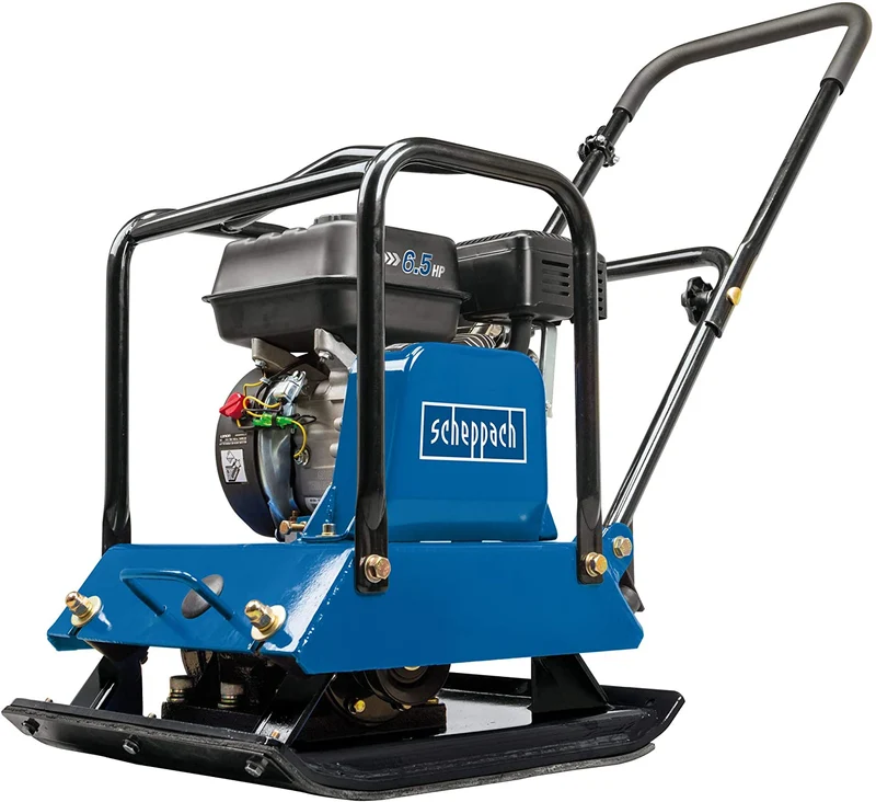 Scheppach HP1800S - Vibrocostipatore compattatore per terreno a piastra vibrante