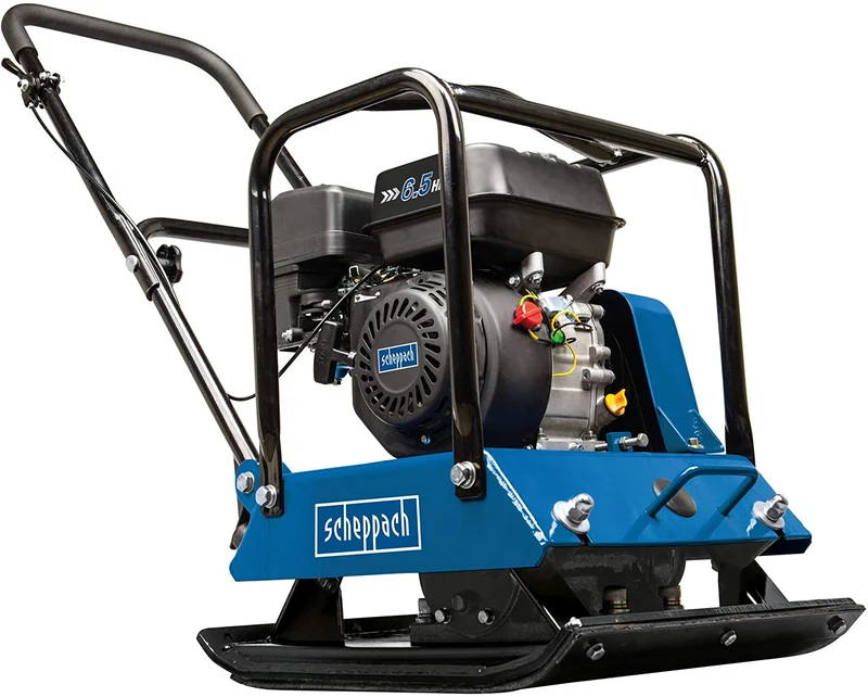 Scheppach HP1800S - Vibrocostipatore compattatore per terreno a piastra vibrante