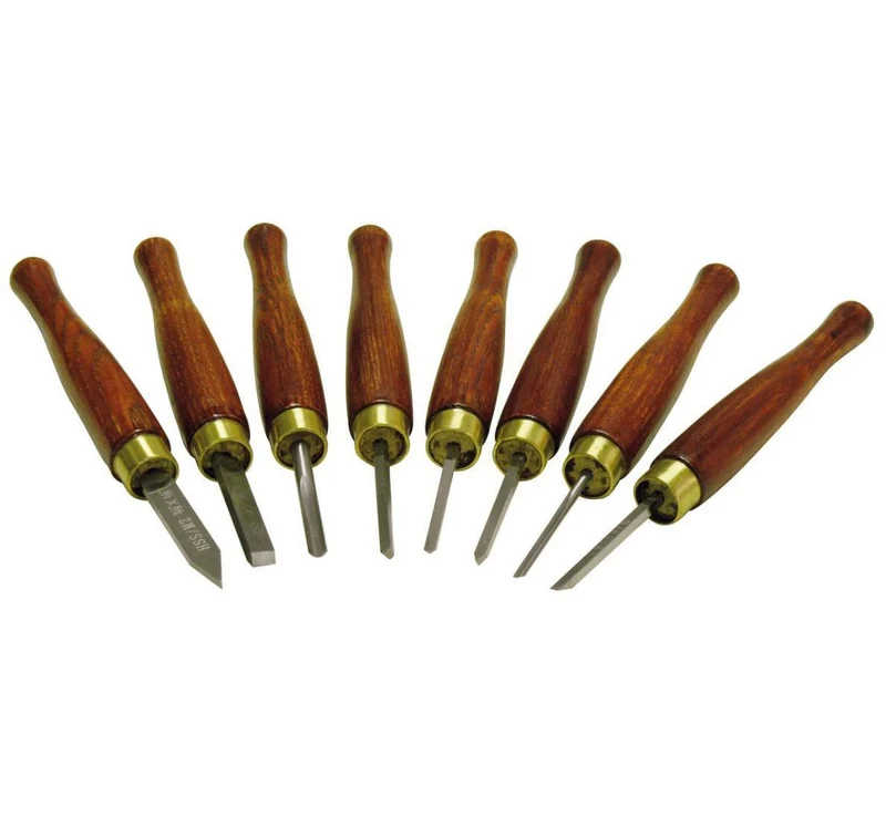 Holzmann HM8TLG set di scalpelli micro tornitura 8 pezzi HM