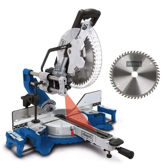 Scheppach HM305SL - Troncatrice radiale da legno 305 mm 2000 W