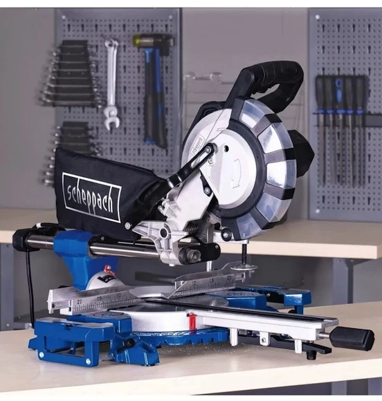 Scheppach HM216SPX - Troncatrice radiale per legno 2000w ø 210