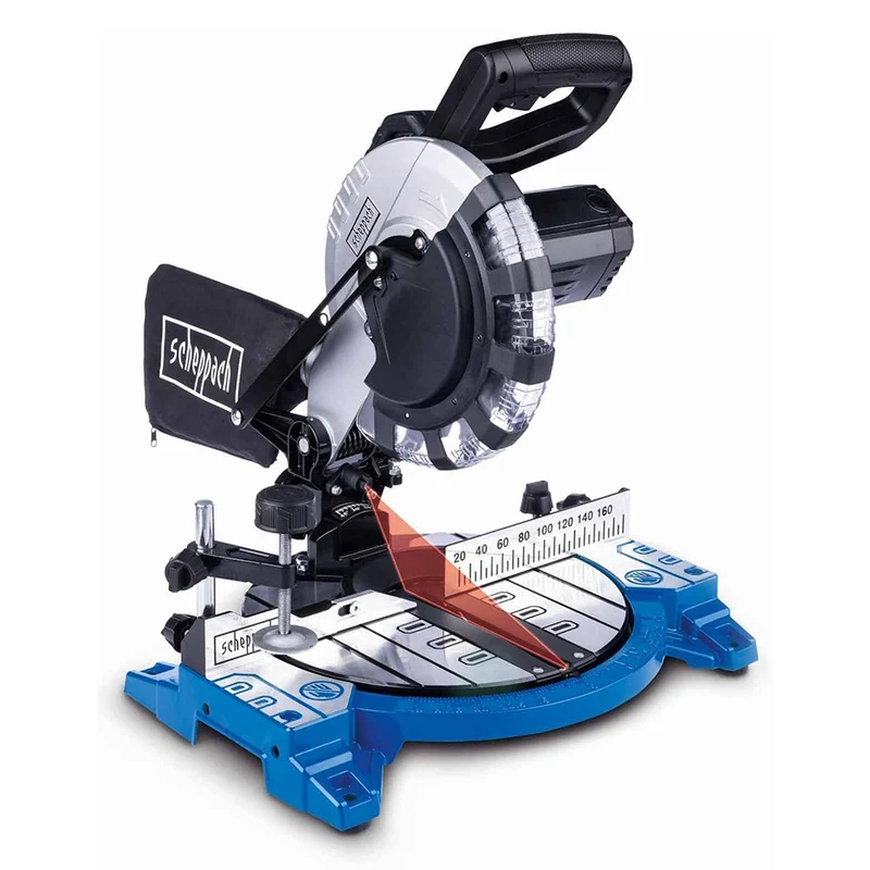 Scheppach HM210L - Troncatrice radiale per legno 1500W disco da 210 mm