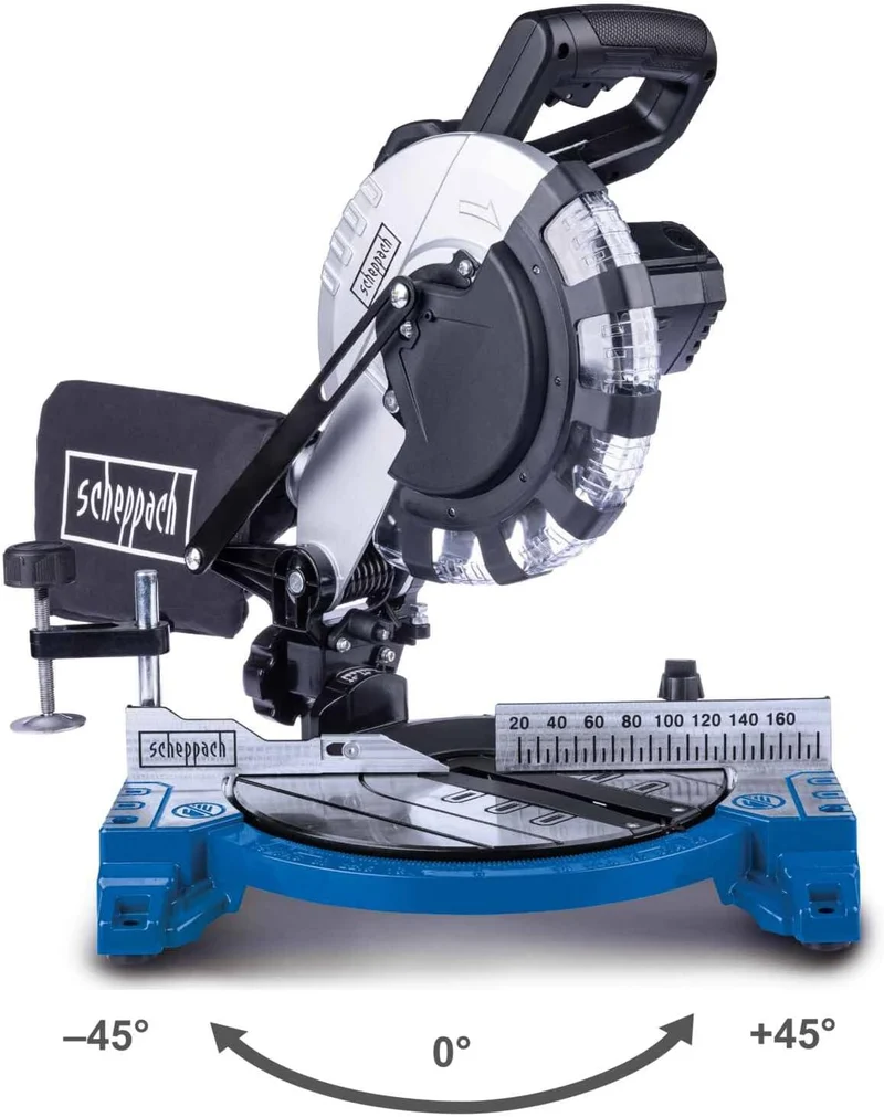 Scheppach HM210L - Troncatrice radiale per legno 1500W disco da 210 mm