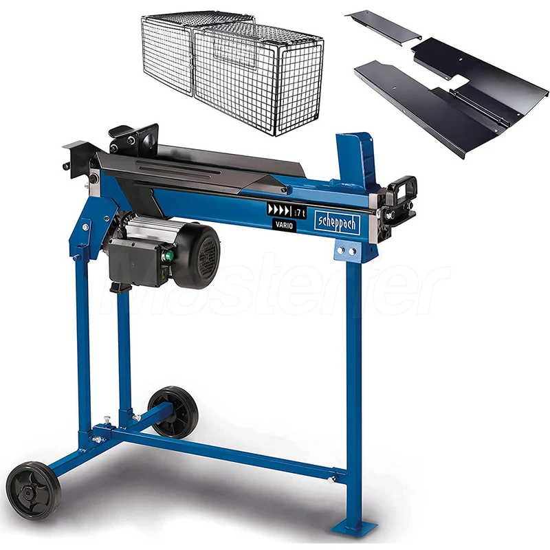 Scheppach HL760LS - Spaccalegna elettrico orizzontale, 7 ton con supporto