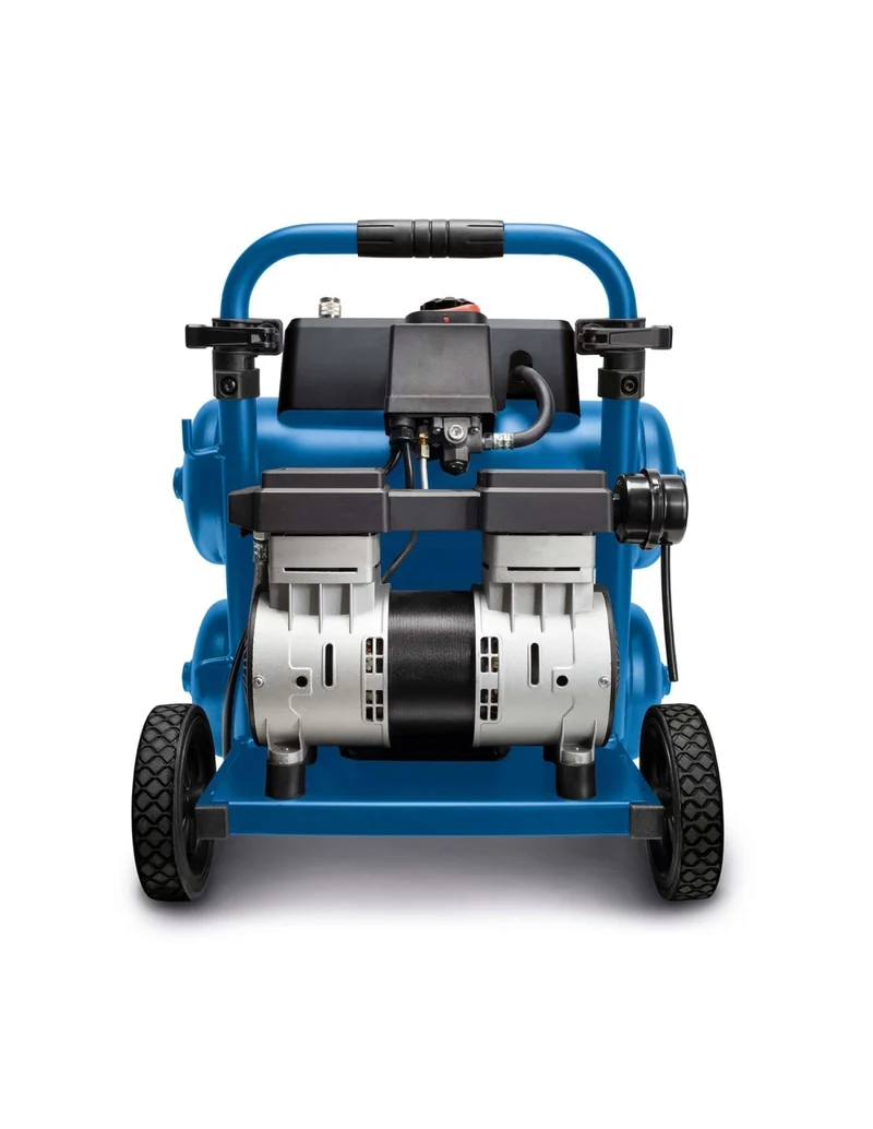 Scheppach HC20SI-TWIN - Compressore Trolley aria super silenziato 20 lt 10 bar , 54 dB