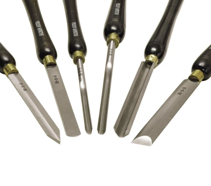 Holzmann H6TLG set di scalpelli di qualità 6 pezzi HSS