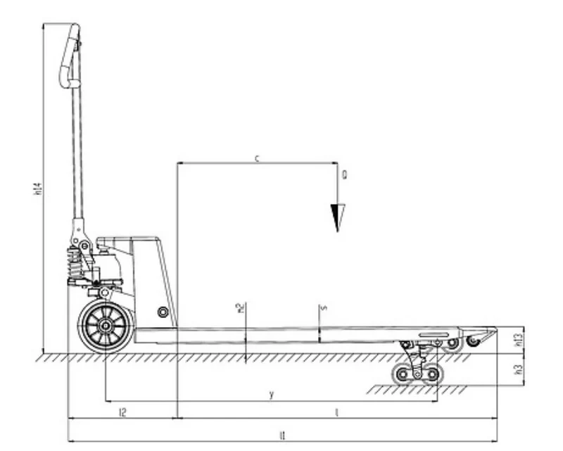 Pramac GS EVO 30S4 1500X525 - Transpallet professionale a forche lunghe 3000 Kg