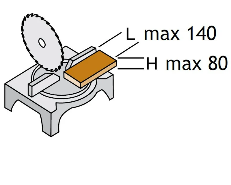 Pegic GPE 300 Troncatrice professionale max 1300W testa fissa non orientabile.