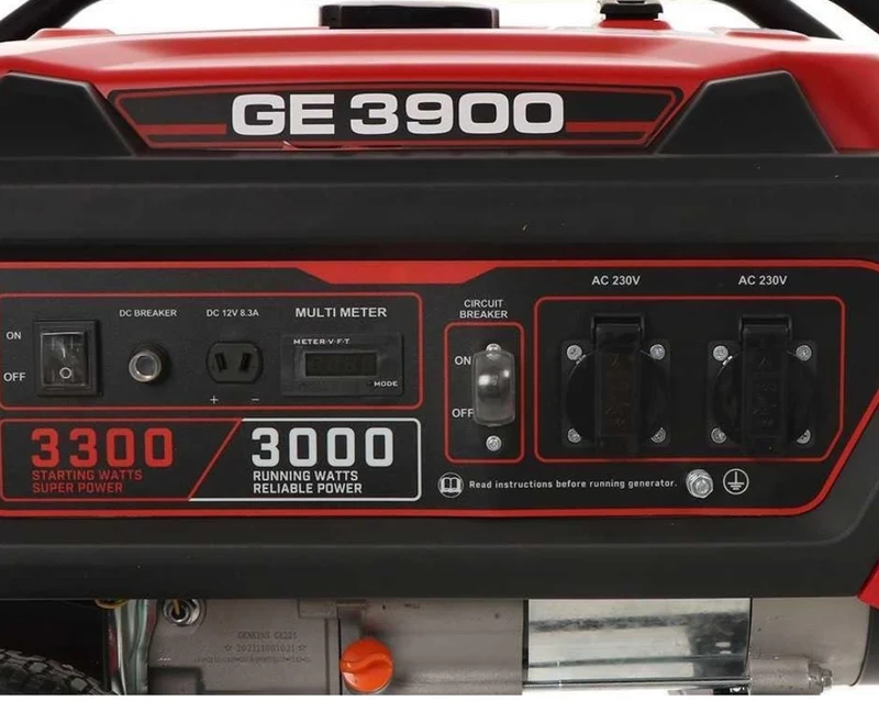 Generatore di corrente 3Kw 4 tempi a benzina 7.5Hp monofase AVR Mosa ge3900
