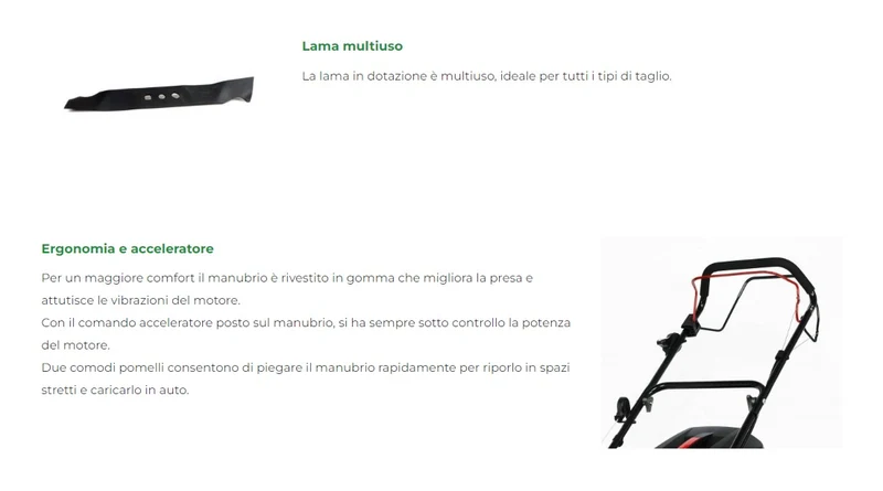 MGF G51SHL - Rasaerba a scoppio semovente trazionato 4 in 1
