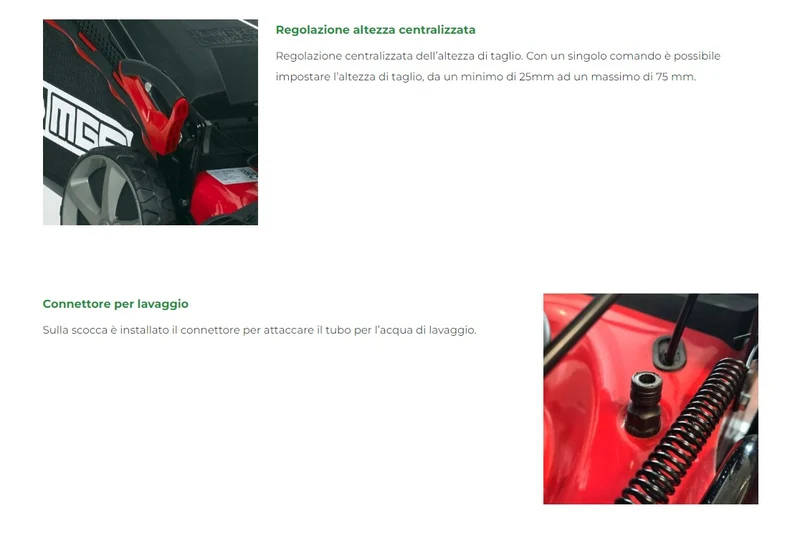 MGF G51SHL - Rasaerba a scoppio semovente trazionato 4 in 1