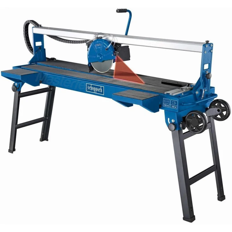 Scheppach FS4700 - Tagliapiastrelle elettrico ad acqua con banco, taglio 120cm