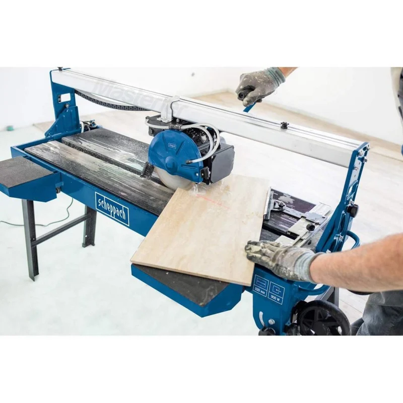 Scheppach FS4700 - Tagliapiastrelle elettrico ad acqua con banco, taglio 120cm