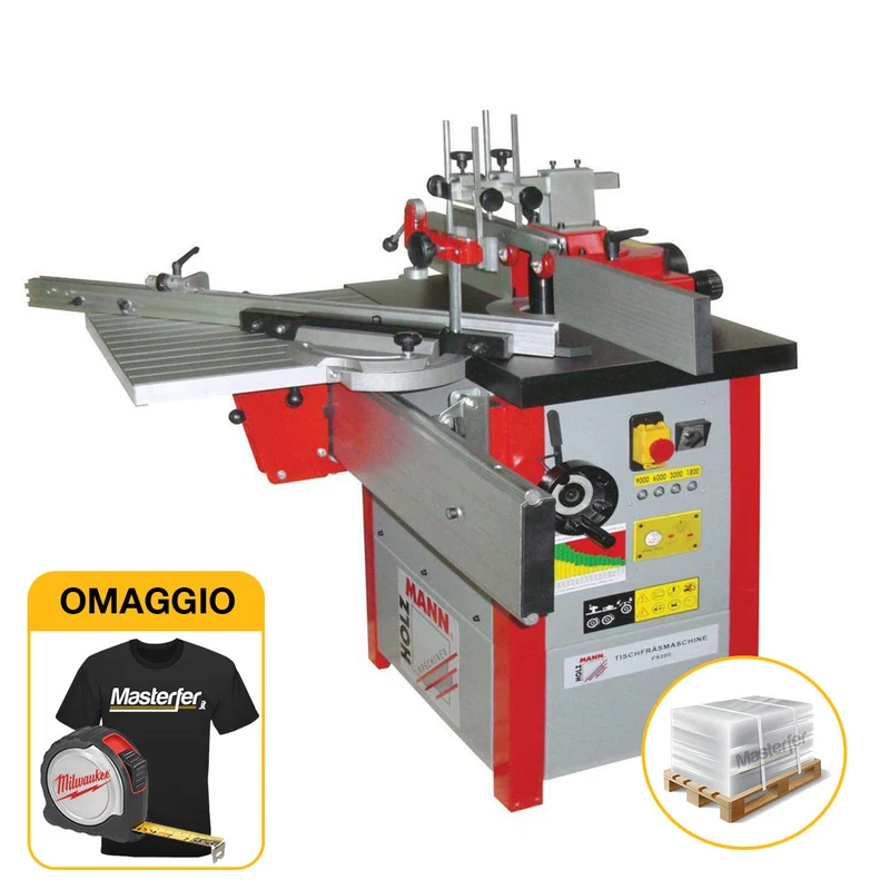 Holzmann FS 200 - Fresatrice per legno con banco, trifase 400V