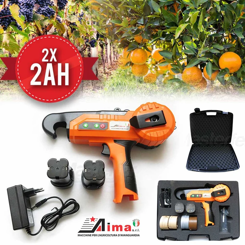 Aima FOX25 - Legatrice automatica professionale per vigneto elettrica a batteria Li-ion