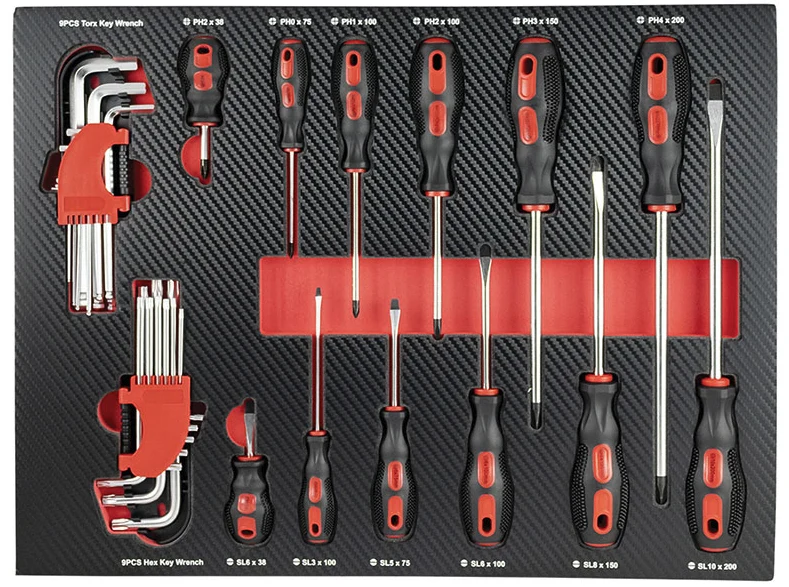 Fermec FM53686 - Carrello porta attrezzi per officina completo - 172 utensili
