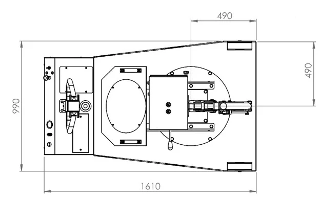 AxA FLEX G500SBL CON LEVE - Gru girevole a trazione elettrica con singolo sfilo e portata 500KG