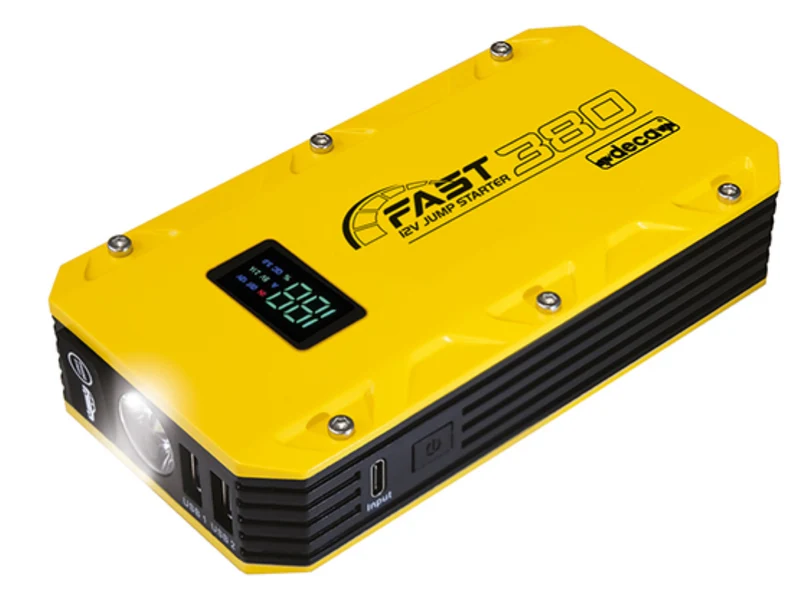 Deca FAST 380 - Avviatore d'emergenza e Power Bank con batteria al Litio LIPO