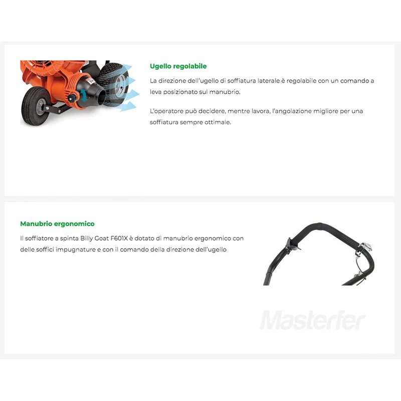Soffiatore carrellato a spinta Billy Goat F601V