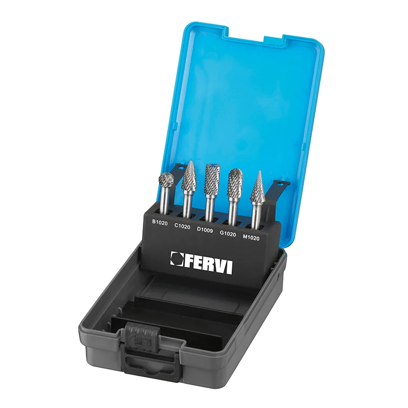 Fervi F008DC - Serie frese rotative in metallo duro