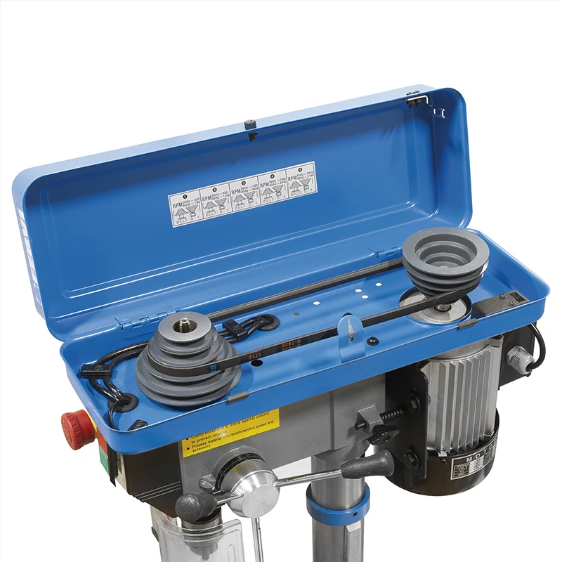 Fervi 0011 - Trapano da banco con trasmissione a cinghia 220V - 375W