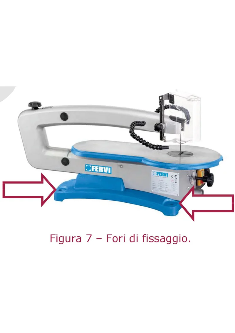 Seghetto a lama vibrante a velocità variabile Fervi 0144