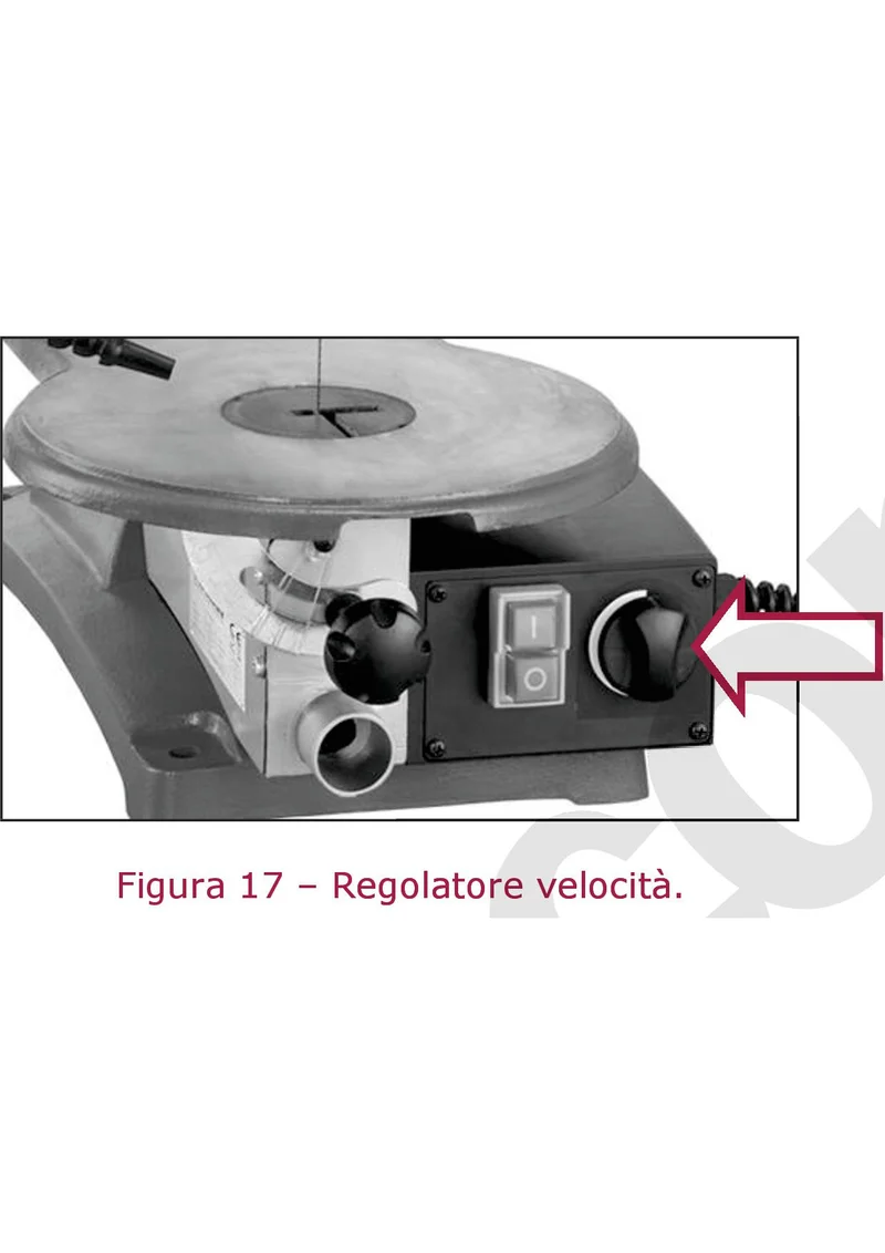 Seghetto a lama vibrante a velocità variabile Fervi 0144