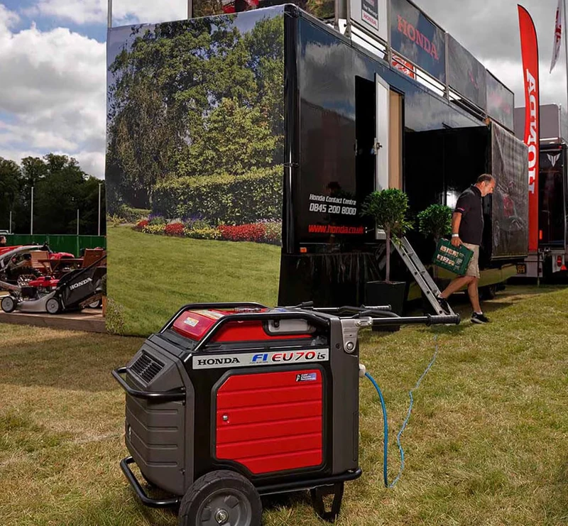 Honda EU 70is - Generatore di corrente inverter silenziato carrellato