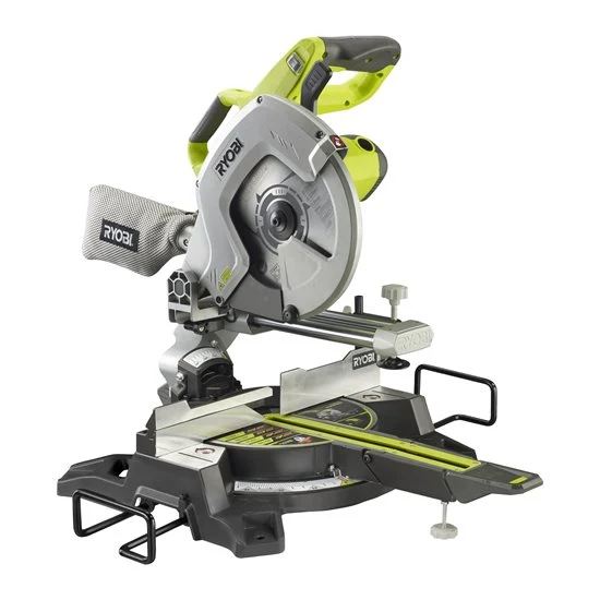 Ryobi EMS254L - Troncatrice radiale per legno, 2000W e disco 254mm