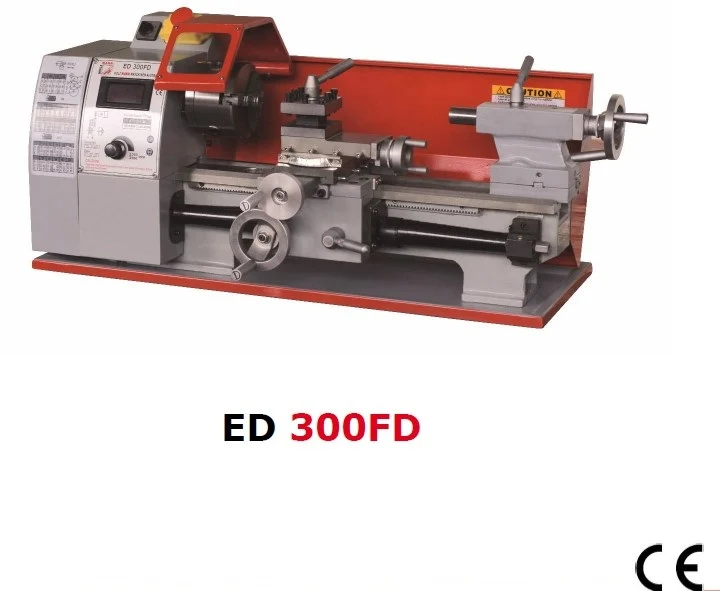 Holzmann ed300fd Tornio parallelo ferro metallo velocita' variabile avanzamenti 220v , 630w