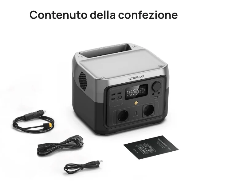 EcoFlow RIVER 2 Max - Generatore powerstation portatile - 800W