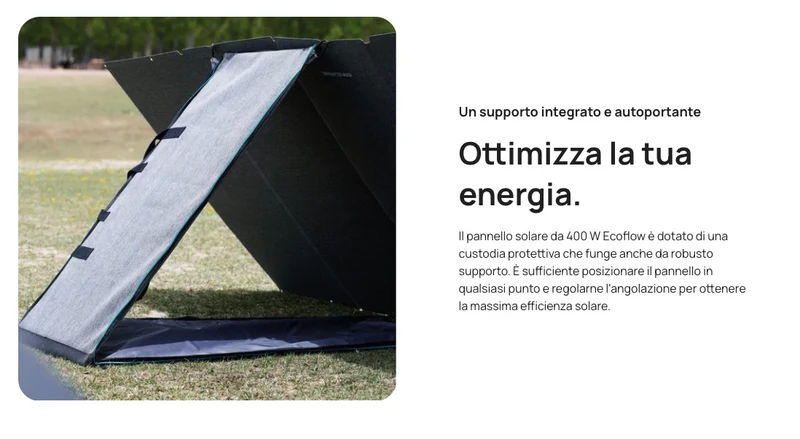 EcoFlow ECO66487 - Pannello solare portatile da 400W