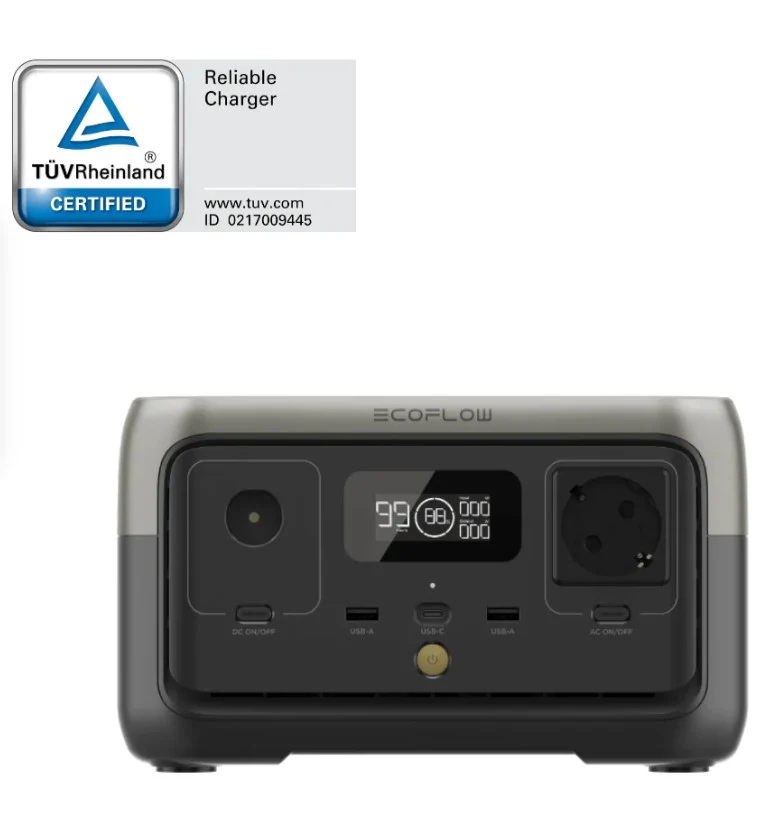 EcoFlow ECO60187 River 2 - Generatore di Corrente portatile 300W fino a max 600W