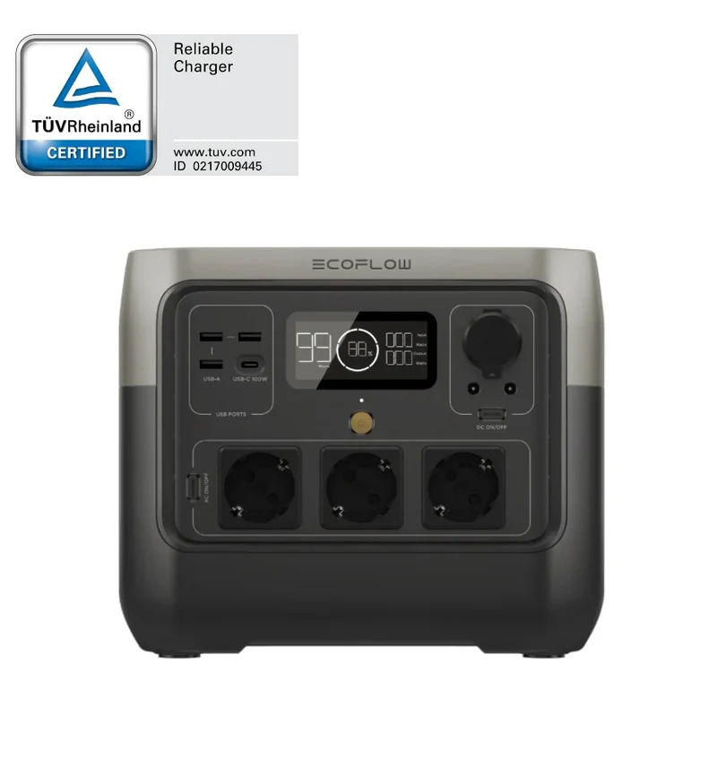 EcoFlow 60155 River 2 Pro - Generatore di Corrente portatile, 768Wh