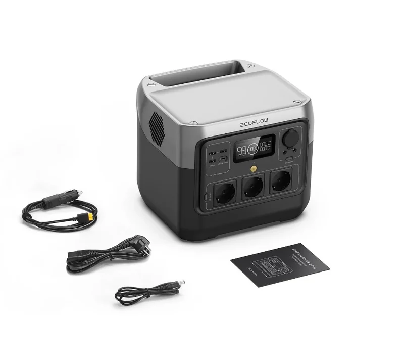 EcoFlow 60155 River 2 Pro - Generatore di Corrente portatile, 768Wh