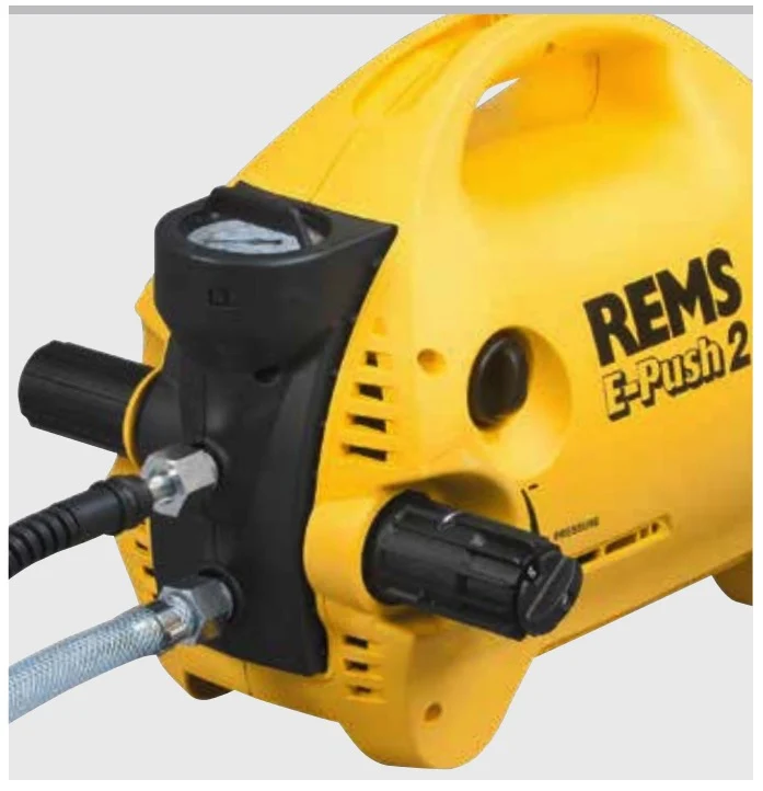 Rems E-push 2 - Pompa provaimpianti elettrica per il collaudo della pressione e dell’ermeticità