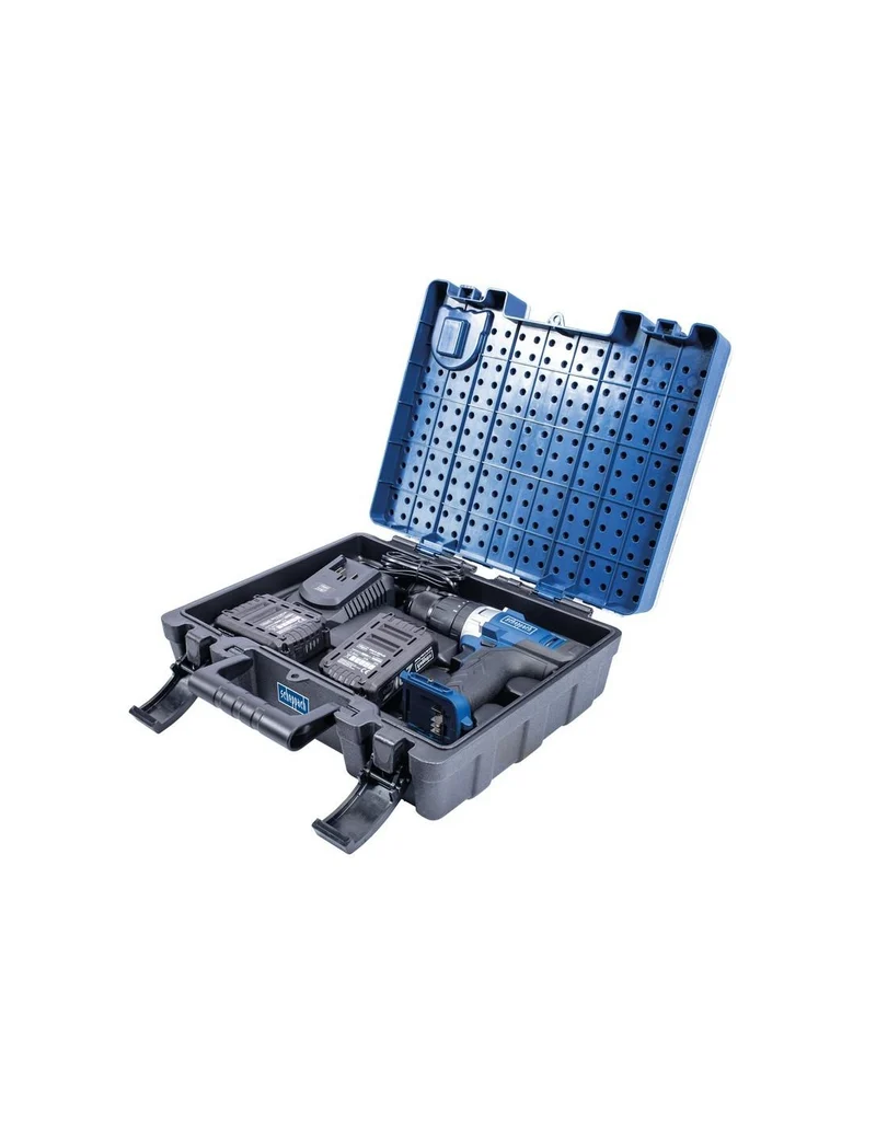 Scheppach DTB-20PROS - Trapano avvitatore a percussione 2 batterie 20V + accessori