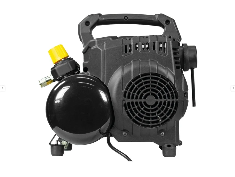 Stanley DST 101/8/6 - Compressore aria portatile molto silenzioso non lubrificato 6 litri
