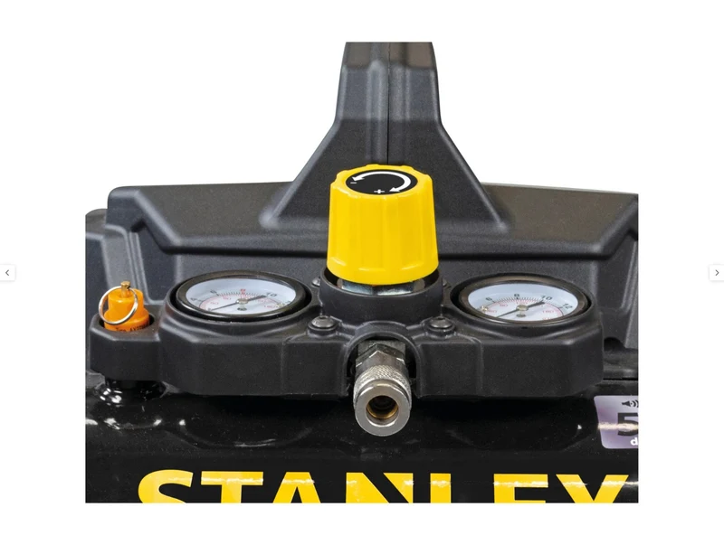 Stanley DST 101/8/6 - Compressore aria portatile molto silenzioso non lubrificato 6 litri