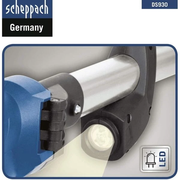 Scheppach DS930 - Levigatrice muro telescopica rotorbitale per cartongesso