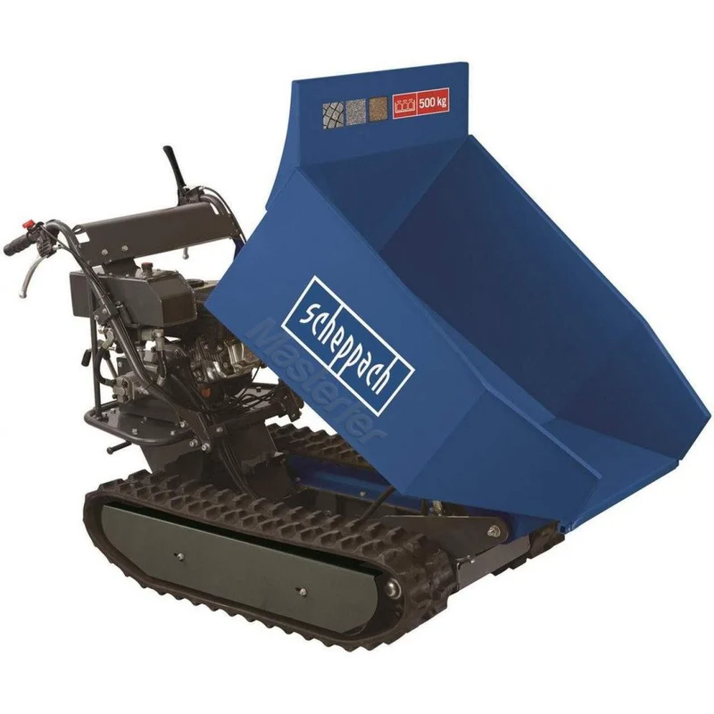 Scheppach DP5000 - Motocarriola cingolata a scoppio, 500 Kg