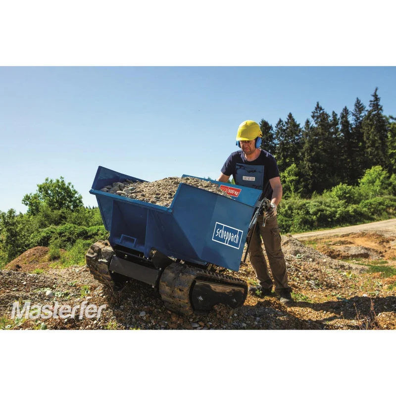 Scheppach DP5000 - Motocarriola cingolata a scoppio, 500 Kg
