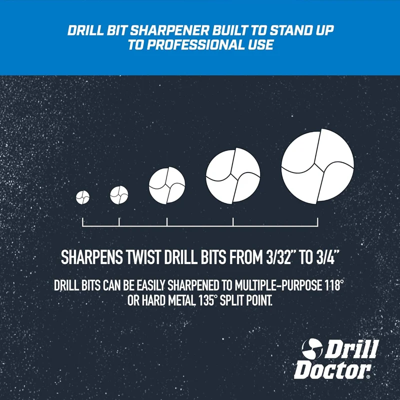 Drill Doctor DD750X - Affilapunte professionale per punte da 2 a 19 mm