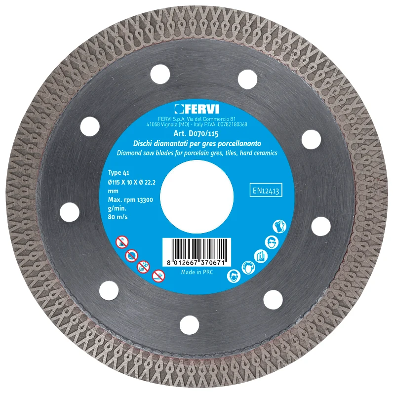 Fervi D070/230 - Dischi diamantati per gres porcellananto professionali