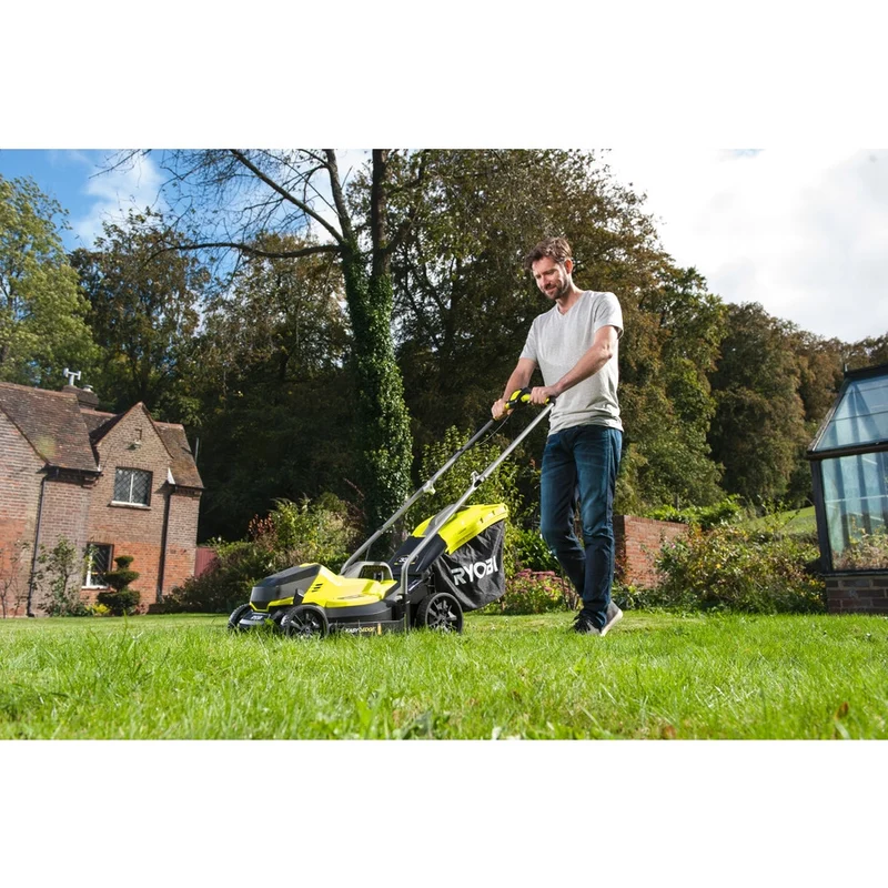 Ryobi RLM18C33B25 - Rasaerba Tagliaerba a batteria 18V, 1 batteria da 2,5 Ah