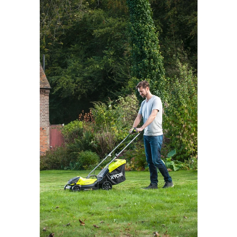 Ryobi RLM18C33B25 - Rasaerba Tagliaerba a batteria 18V, 1 batteria da 2,5 Ah