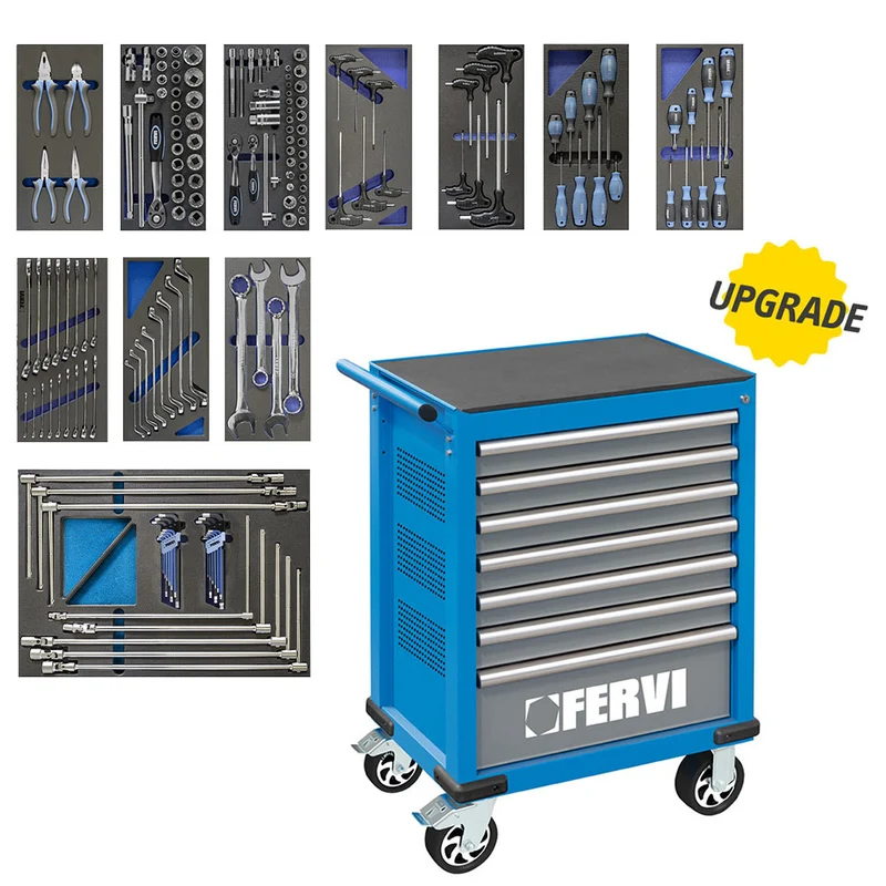 Fervi C960/CC01 - Carrello completo di utensili