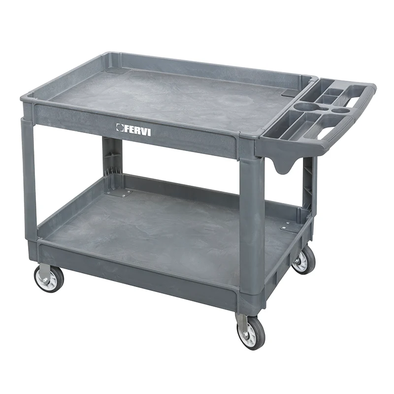 Fervi C075/2 - Carrello a 2 vasche polipropilene