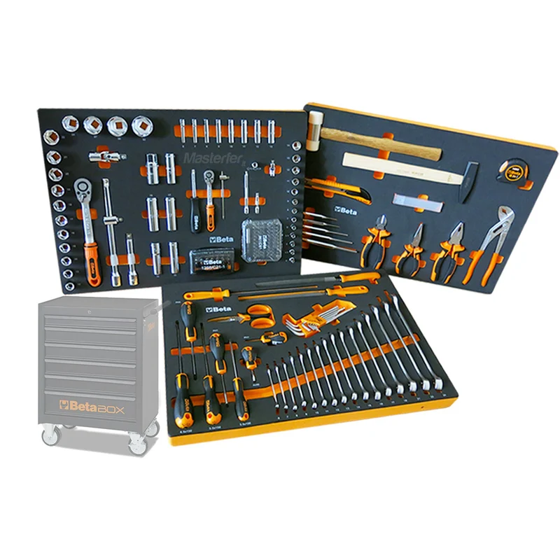 Beta assortimento 196 utensili per C04BOX - Set completo di attrezzi per carrello officina